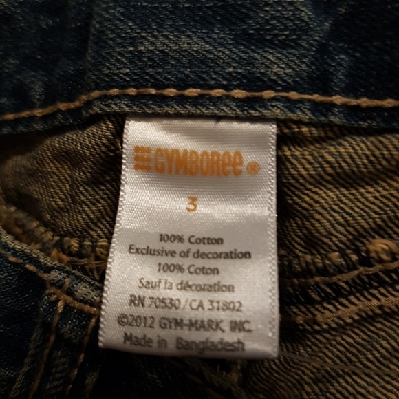 Gymboree girls size 3 3T jean shorts flowers embroidered, New - Picture 4 of 4